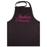 Italian Princess Black Apron