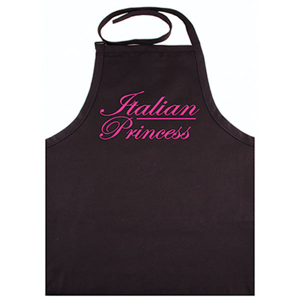 Italian Princess Black Apron