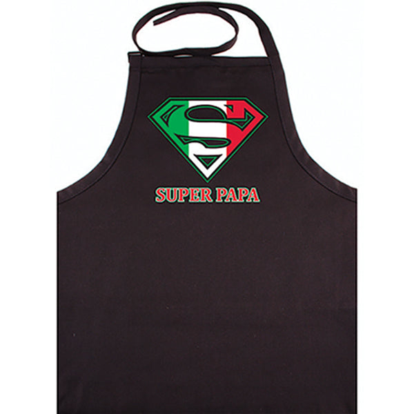 Super Papa Black Apron