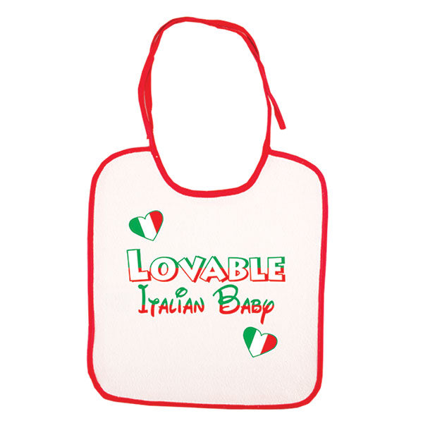 Lovable Italian Baby Bib