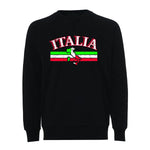 Italia Bar with Boot Black Crewneck