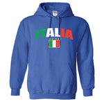 Italia Distressed Soccer Royal Blue Hoodie