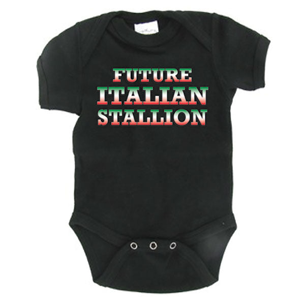 Future Italian Stallion Black Onesie