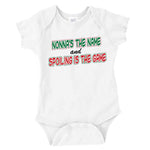 Nonna's The Name And Spoiling Is The Game White Onesie