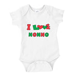 I Love Nonno White Onesie