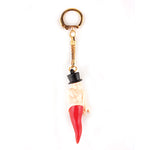 Italian Horn with Gobbo Key Chain