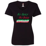 So Spicy So Sexy So Italian V-Neck Black T-Shirt