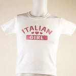 Italian Girl White T-Shirt