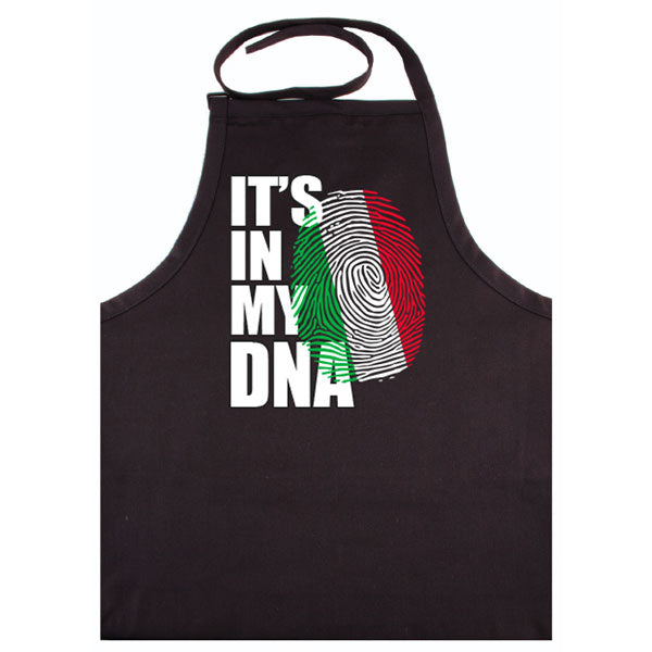 It's In My DNA Italian Black Apron