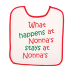 BB3029-What Happens At Nonna's Stays at Nonna's (Baby Bib)