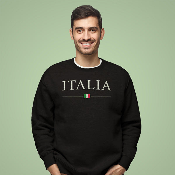 CSAB415-Adult Classic Italia Sweatshirt (Black)
