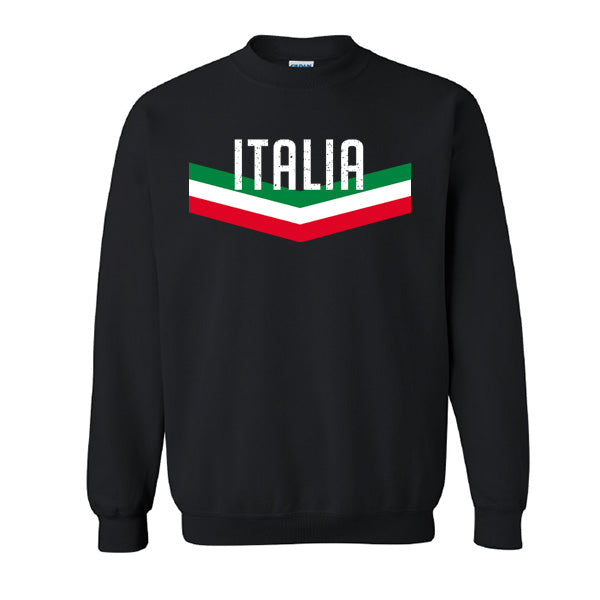 CSAB417-Adult Italia V Sweatshirt (Black)