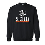 CSAB418-Adult Sicilia with Lines Sweatshirt (Black)
