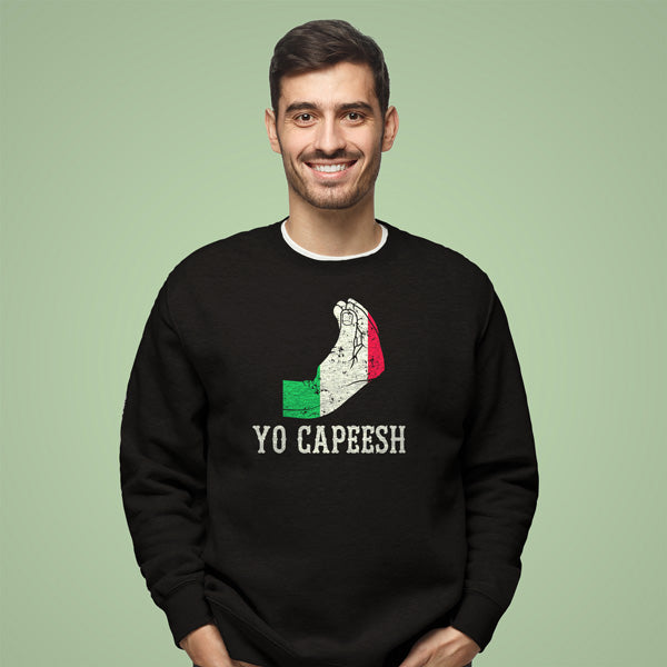 CSAB420-Adult Yo Capeesh Sweatshirt (Black)