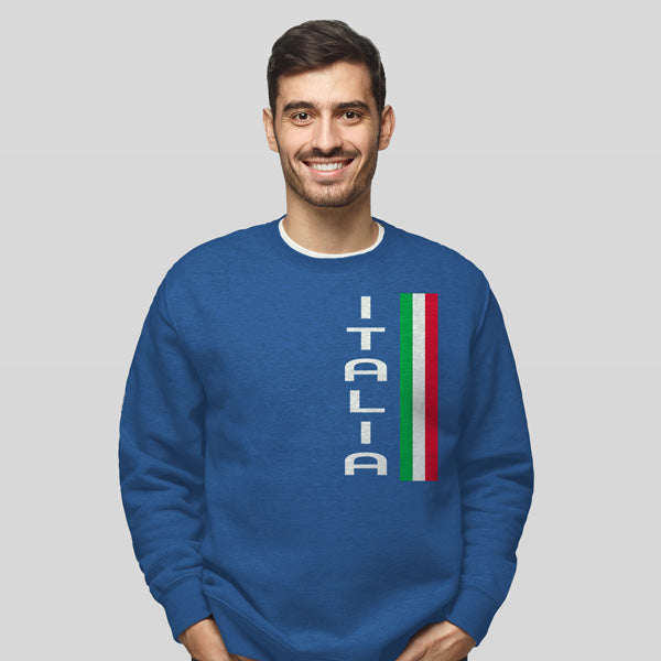 CSARB422-Adult Vertical Italia Sweatshirt (Royal)