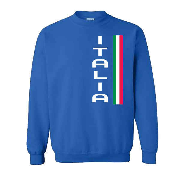 CSARB422-Adult Vertical Italia Sweatshirt (Royal)