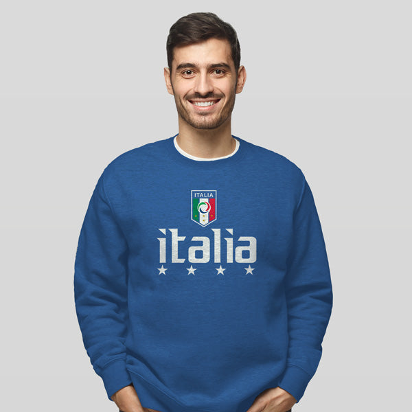 CSARB423-Adult Italia Soccer Sweatshirt (Royal)