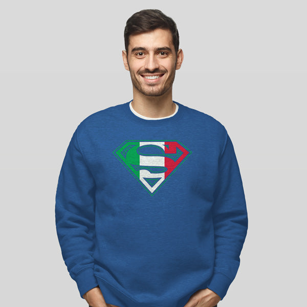 CSARB424-Adult Superman Sweatshirt (Royal)