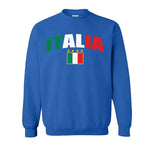 CSARB425-Adult Italia Distressed Soccer Sweatshirt (Royal)
