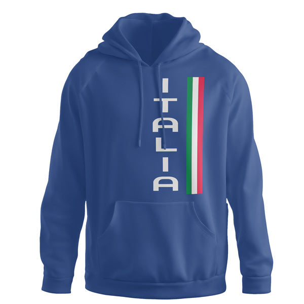 HSARB418-Adult Vertical Italia Hoodie Sweatshirt (Royal)