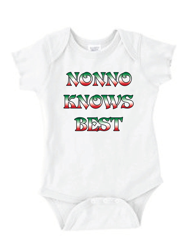 IOW563-Infant Onesie Nonno Knows Best (White)