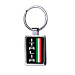 Vertical Italia metal keychain