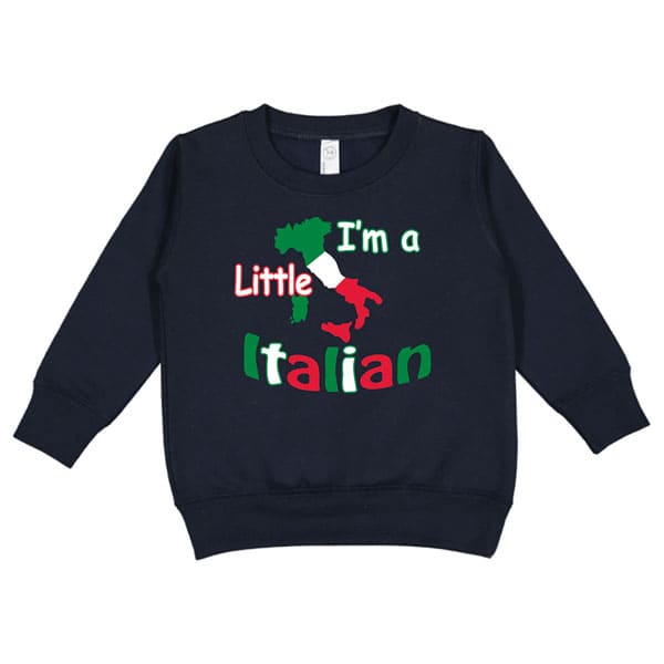 I'm A Little Italian Black Crewneck