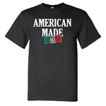 American Made with Italian Parts Black T-Shirt