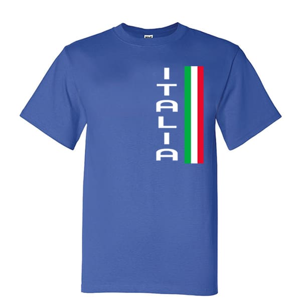 Vertical Italia adult royal blue t-shirt