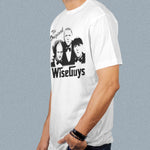 Original Wise Guys adult white t-shirt on a man side view