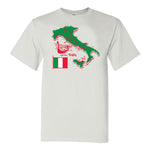 TSAW209-Adult Italian Pizza Box T-Shirt (White)