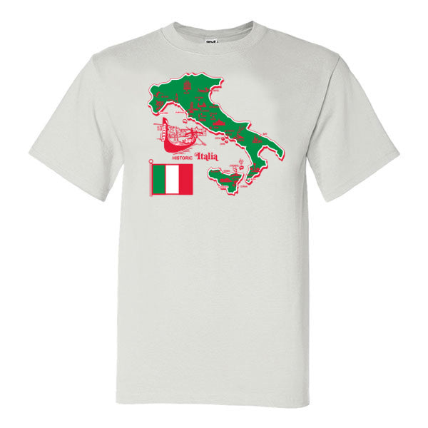 TSAW209-Adult Italian Pizza Box T-Shirt (White)