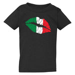 Italian Lips Black T-Shirt