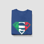 Superman youth navy t-shirt folded