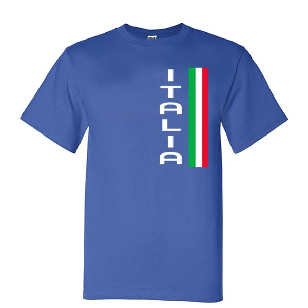 Vertical Italia youth royal blue t-shirt