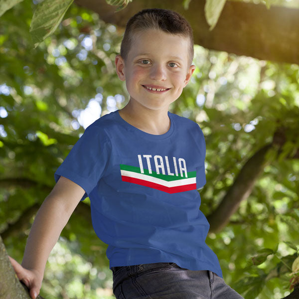 TSYRB816-Youth Italia V T-Shirt (Royal)
