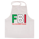 FBI Full Blooded Italian White Apron