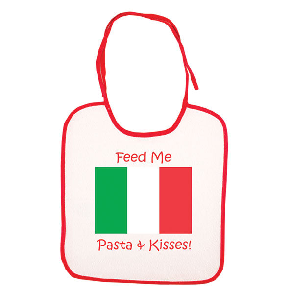 Feed Me Pasta & Kisses! Bib