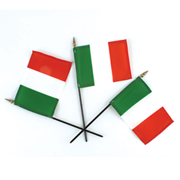 6 inch Stick Italian Flag