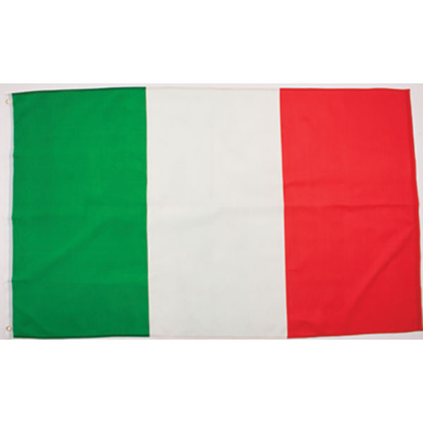 3 foot x 5 foot Italy Flag with Grommets