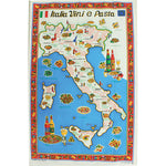 Italia Vini e Pasta Cloth Map