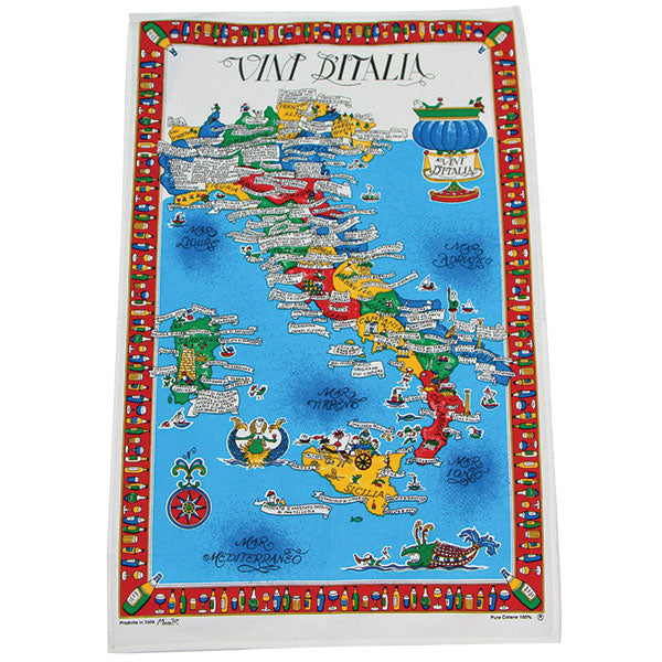 Vini D'Italia Cloth Map