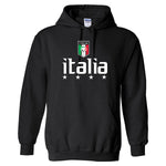 Italia Soccer Black Hoodie