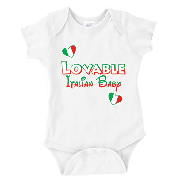 Lovable Italian Baby White Onesie
