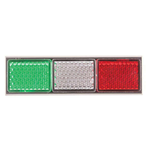 Mini Green, White and Red Plate Reflector