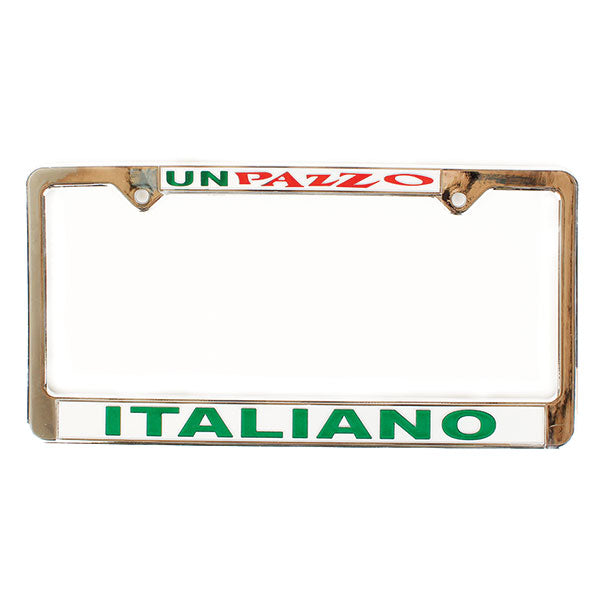 Un Pazzo Italiano License Plate Frame
