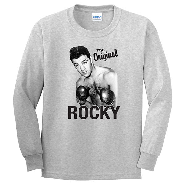 The Original Rocky Long Sleeve Gray T-Shirt