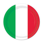 Italian Flag Paper Plates