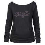 Bella Rhinestone Black Sweatshirt