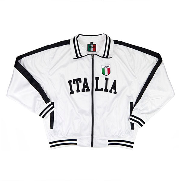 Italian Merch Adult Italia Zip White Track Jacket – The Italian American Connection
